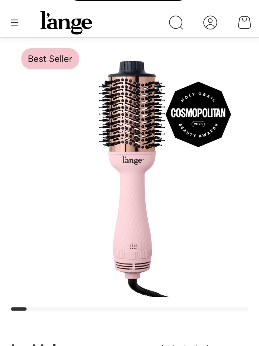 L’ange Le Volume 2-in-1 Titanium Brush Dryer - Pink